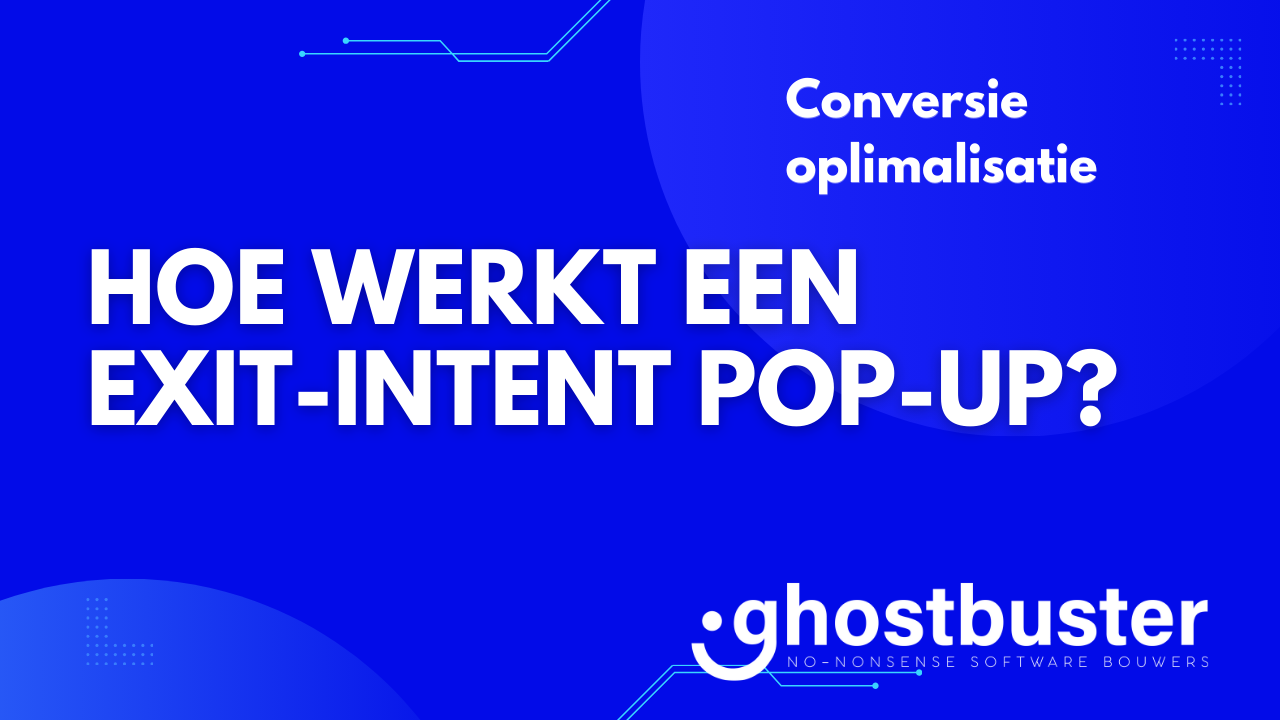 Hoe werkt een exit-intent pop-up?
