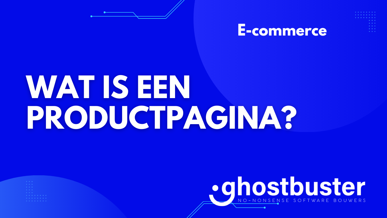 Wat is een productpagina?
